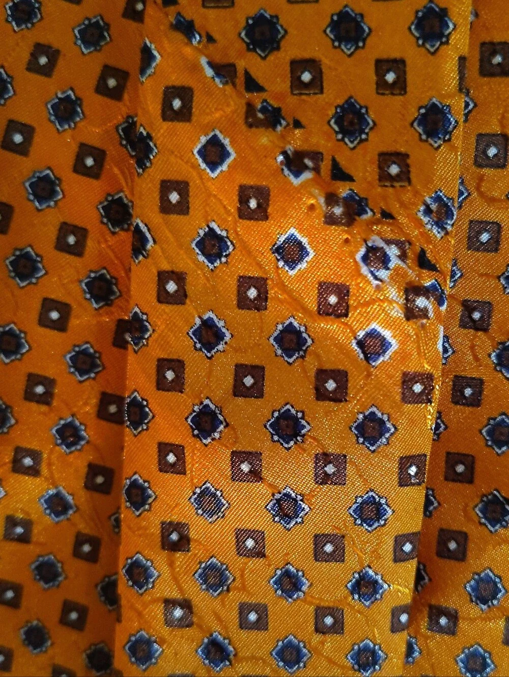 Vintage Claude Montana Paris Geometric Print Men's Tie - AS IS